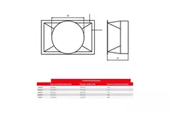 Maxivent ronde connector voor M4004 horizontaal - RC