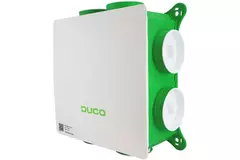 DucoBox Silent Connect Pakket 400 m³/h + RFT bediening batterij + 4 ventielen - randaarde stekker