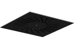 Wervelrooster staal met verstelbare deflectoren – 595x595 mm – RAL 9005