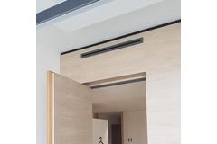 Lijnrooster aluminium met 1 instelbaar patroonblad – 500 mm – RAL 9016 + geïsoleerd plenum met luchtdebietregelklep