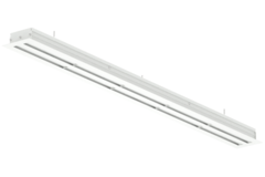 Lijnrooster aluminium met 1 instelbaar patroonblad – 500 mm – RAL 9016 + geïsoleerd plenum met luchtdebietregelklep