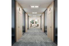 Overstroomrooster met geluidsdemping – 160 mm XL – RAL 9003