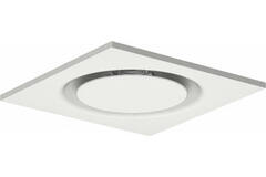 Plafondrooster staal ronde luchtuitlaat voor toe- en afvoer 595x595 mm – 160 mm – RAL 9010
