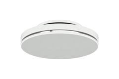 Plafondrooster staal met ronde uitblaas – 125 mm – RAL 9016