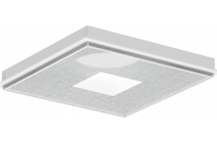 Geperforeerd plafondrooster voor toe- en afvoer 595x595 mm – 160 mm – RAL 9016