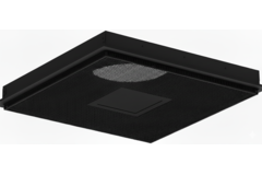 Geperforeerd plafondrooster voor toe- en afvoer 595x595 mm – 160 mm – RAL 9005