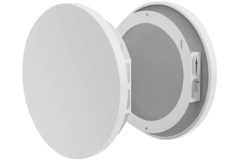 Overstroomrooster met geluidsdemping – 100/125/160 mm – RAL 9003
