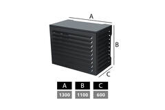 ClimaConnect airco en warmtepomp omkasting large RAL7024 Grafietgrijs