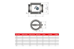 Ronde CAV Constant volumeregelaar dubbelwandig diameter 100 mm