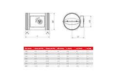Ronde CAV Constant volumeregelaar enkelwandig diameter 160 mm