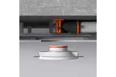 Ergovent instucbaar frameloos ventilatieventiel rond 100 mm - met Coanda-effect