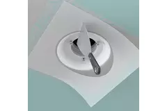 Ergovent instucbaar frameloos ventilatieventiel rond 100 mm - met Coanda-effect