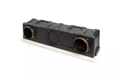 Ergovent instucbaar frameloos lijnrooster 1000 mm met aansluitdiameter 150 mm - airconditioning - 3 sleuven
