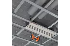 Ergovent instucbaar frameloos lijnrooster 1000 mm met aansluitdiameter 150 mm - airconditioning - 3 sleuven