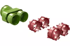 Ubbink Air Excellent 55SC-23C koppelstuk voor DBOX luchtverdeelkast 200/800
