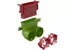 Ubbink Air Excellent 2x 34C - 45SC bocht 90° verloopstuk