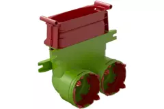 Ubbink Air Excellent 2x 34C - 45SC bocht 90° verloopstuk