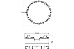 Ubbink Air Excellent 34C Click-Seal Ring - 10 stuks