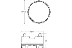 Ubbink Air Excellent 48C Click-Seal Ring