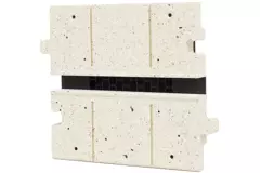 Ergovent tussenstuk voor modulaire instucbare lijnroosters 200 mm - 1 sleuf