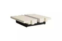 Ergovent tussenstuk voor modulaire instucbare lijnroosters 200 mm - 1 sleuf