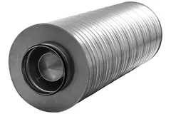 Spiro-SAFE premium geluiddemper diameter 315 mm - lengte 600 mm met kern (100 mm isolatie)