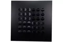 Multinozzle plafondrooster 596x596mm - MN24 RAL 9005 30% glans