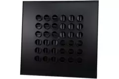 Multinozzle plafondrooster 596x596mm - MN24 RAL 9005 30% glans