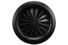 ClimaConnect wervelrooster rond 125 mm centrale schroef - SWR125 RAL9005 30% glans