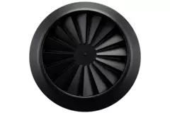 ClimaConnect wervelrooster rond 125 mm centrale schroef - SWR125 RAL9005 30% glans