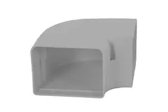 ClimaConnect 90° platte bocht voor montagekanaal 100 mm - RAL 9010