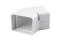 ClimaConnect 45° platte bocht voor montagekanaal 75 mm - RAL 9010