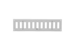 Wandrooster verstelbaar 300x100mm metaal - RAL 9016
