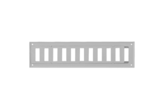 Wandrooster verstelbaar 300x100mm metaal - RAL 9016