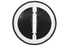 Plafondrooster rond met vast patroon Ø 150 mm - RAL9016