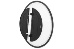 Plafondrooster rond met vast patroon Ø 150 mm - RAL9016