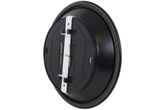 Plafondrooster rond met vast patroon Ø 350 mm - RAL9005 30% glans