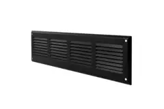 Wandrooster 300x100mm aluminium - RAL9005 30% glans