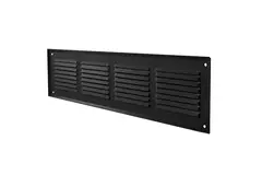 Wandrooster 300x100mm aluminium - RAL9005 30% glans