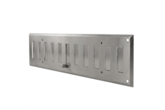 Wandrooster verstelbaar 300x100mm metaal - Ongecoat