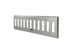 Wandrooster verstelbaar 300x100mm metaal - Ongecoat