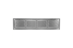 Wandrooster 500x100mm aluminium - Ongecoat