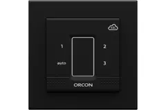 Afdekkap zwart voor Orcon CO₂ inbouw bedieningssensor 15RF