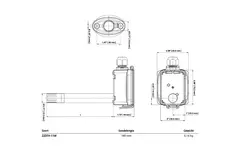 Belimo kanaalsensor voor vochtigheid en temperatuur - sonde 140 mm - 22DTH-11M