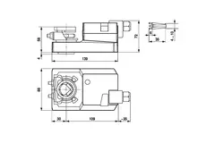 Belimo modulerende klepaandrijving met aansluitklemmen 24V - 2-10V - 20 Nm - SM24A-SR-TP