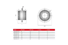 Irisklep 150 mm - RVS 316L - IRIS150