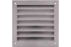 Buitenmuurrooster aluminium 100x100 mm - Aluminium