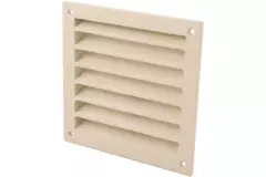 Buitenmuurrooster aluminium 150x150 mm - RAL 1015