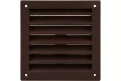 Buitenmuurrooster aluminium 100x100 mm - RAL 8016