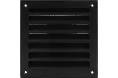 Buitenmuurrooster aluminium 100x100 mm - RAL 9005